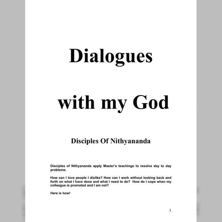 Dialogues with my God