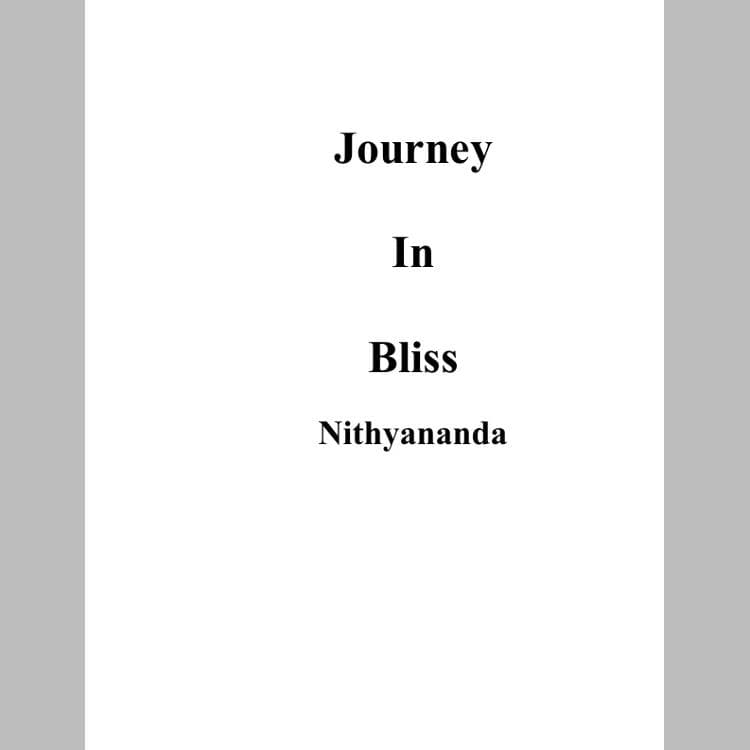 Journey in Bliss